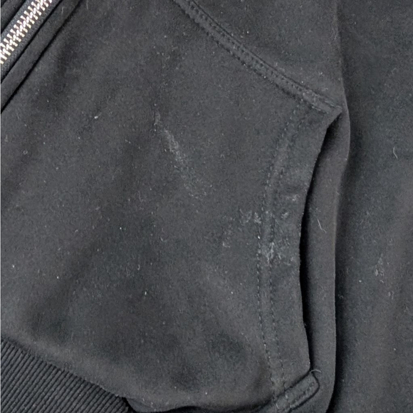Supermade Black Full Zip Hoodie with Velour Interior - Large - Picture 13 of 14